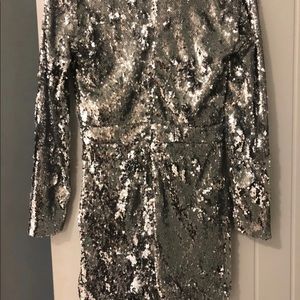 Silver Sequin Romper